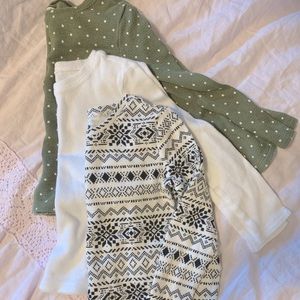Toddler girls long sleeved shirts bundle 3t